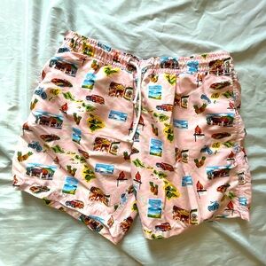 Blue Wave Shorts Colorful Graphic Swim Shorts